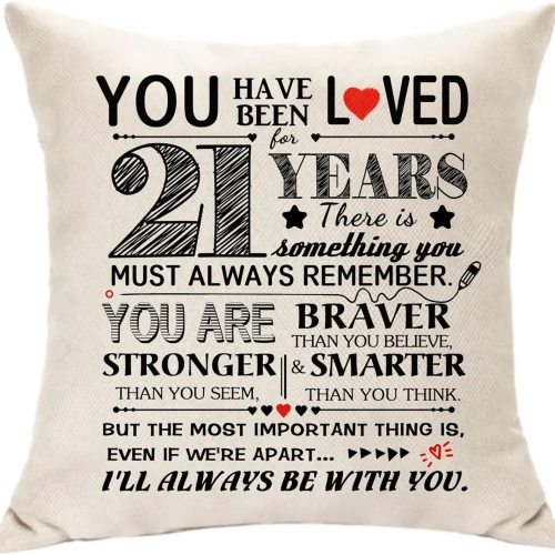 21st Birthday Positivity Cushion