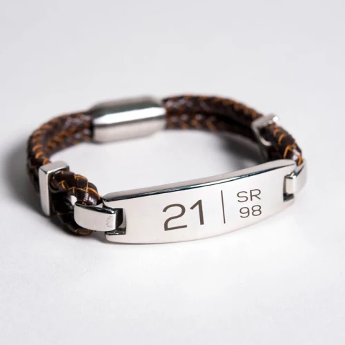 Personalised Men's 21 Bracelet